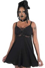 Mini abito Killstar Gothic Goth occulto vintage boho - Eden