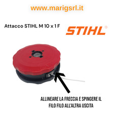 TESTINA DECESPUGLIATORE W5 batti e vai STIHL 10x 1 F carica rapida senza aprire