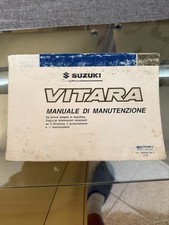 MANUALE USO E MANUTENZIONE SUZUKI VITARA  1.6, 1.9 D, 2.0 ITALIANO ORIGINALE