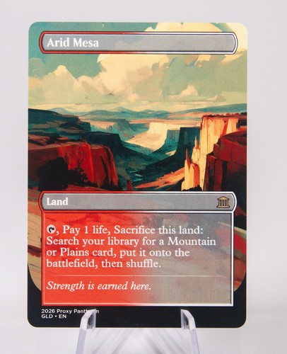 Arid mesa carta - carta, artistica