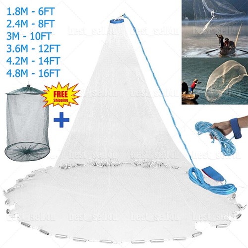 16ft pesca cast net - 6/8/10/12/16ft,