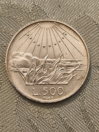 Moneta 500 lire 1965 - 1965, dante