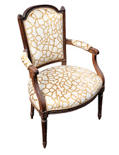 ANTICA POLTRONA in STILE LUIGI XVI LEGNO di FAGGIO FRANCIA Epoca FINE SETTECENTO