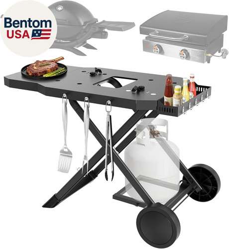 Portable grill cart - grill, for