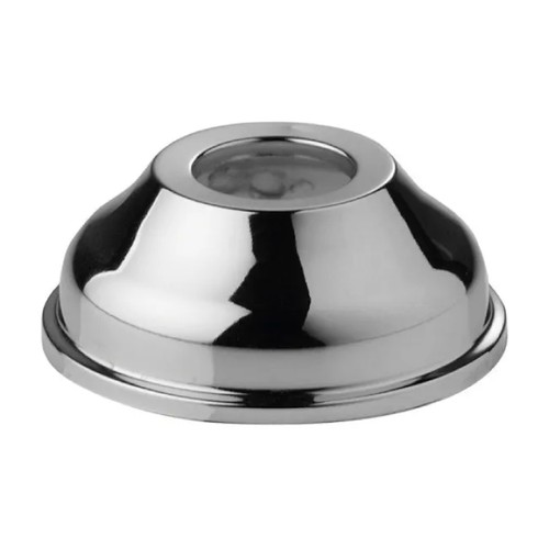Rosone tondo ottone cromato - tondo,