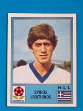 SPIROS LIVATHINOS 108 HELLAS Panini Album EUROPA 80 figurina sticker card Euro