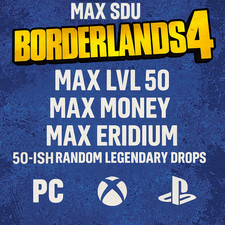 Borderlands 4 - Max LVL 50 / Max Money / Max Eridium / Max SDU + 50 Leggendario