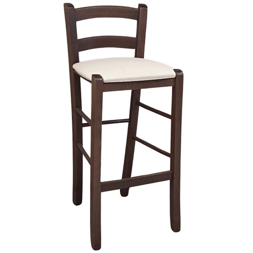 Sgabello legno noce scuro h - sgabello,
