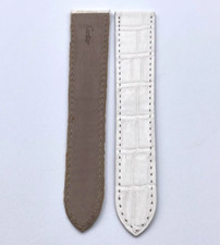 Cartier Tank cinturino orologio pelle alligatore bianca ref.KD98JK72 21/18mm