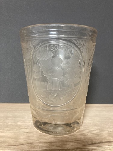 Tazza vetro barocco quattro - vetro,