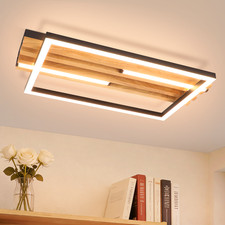 Plafoniera led legno 38cm 24W
