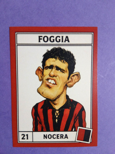 Figurina caricatura calciatori - figurina,