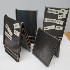 Set 11 espositori calzature negozio scarpe industriali metallo vintage