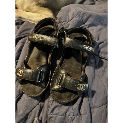 Sandali chanel papà neri - sandali,