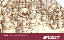 G 1370 C&C 3509 SCHEDA TELEFONICA USATA 96° VERONAFIL CERCHIATURA DI UNA BOTTE