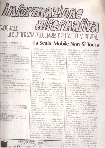 Informazione alternativa - informazione, n