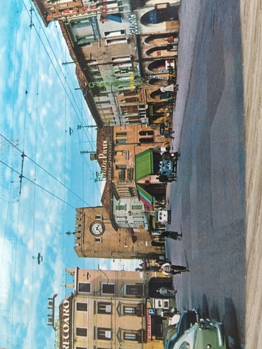 Cartolina antica mestre - mestre, piazza