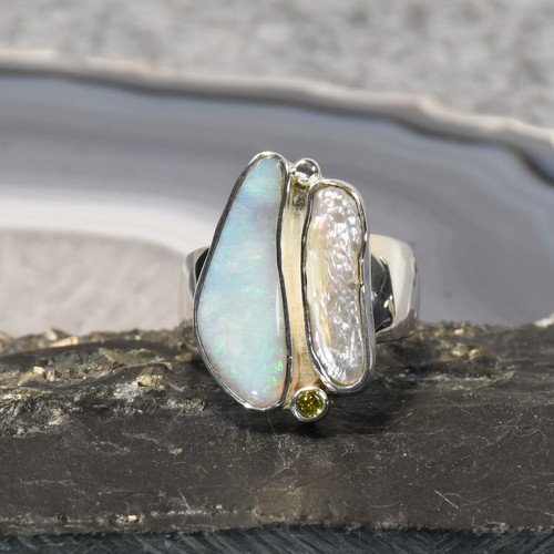 Edelopal ring 925er - edelopal, ring,