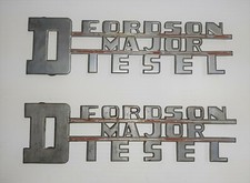 LOGO -EMBLEMA-TABELLA  D'EPOCA  TRATTORE FORDSON MAJOR DIESEL