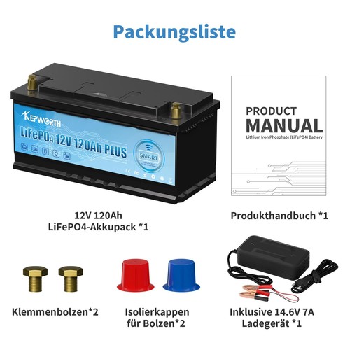 Batteria bluetooth 12v 120ah - bluetooth,