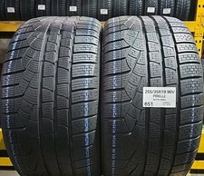 2X PNEUMATICI 255 35 R 19 96V XL PIRELLI SOTTOZERO GOMME INVERNALI USATI 