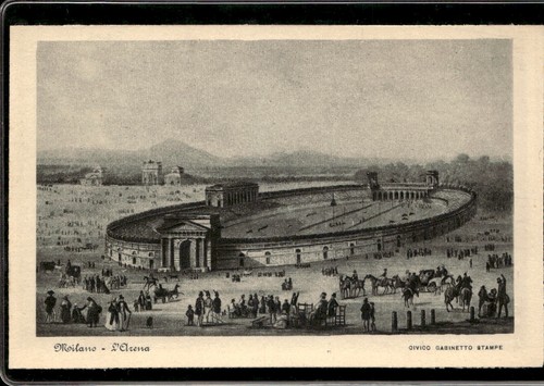 Cartolina milano arena - cartolina, l'arena