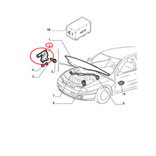 CERNIERA COPERCHIO VANO MOTORE