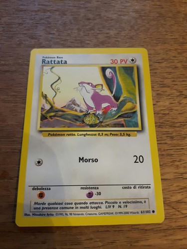 Rattata set base - base, carta