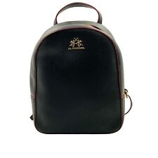 La Martina Nero 100% pelle