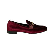 POESIE VENEZIANE  - MOCASSINO DONNA IN VELLUTO ROSSO BORDEAUX JJA65
