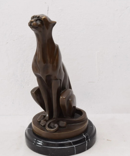 Statua ghepardo bronzo