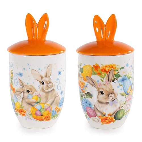 Barattolo biscottiera pasqua - biscottiera,