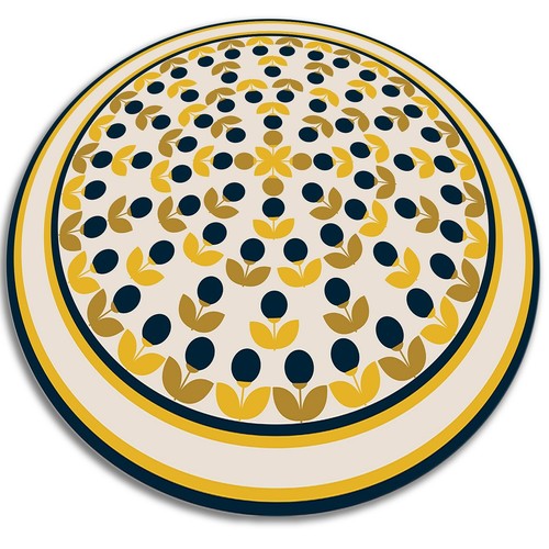 Tappeto rotondo vinile da - in,