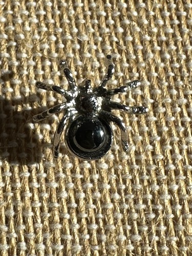 Cravatta ragno tono argento