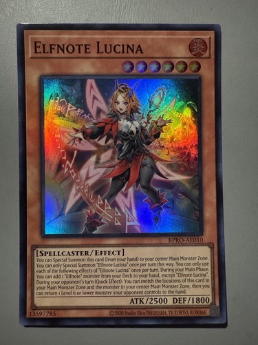 Yugioh nota elfo lucina - yugioh,