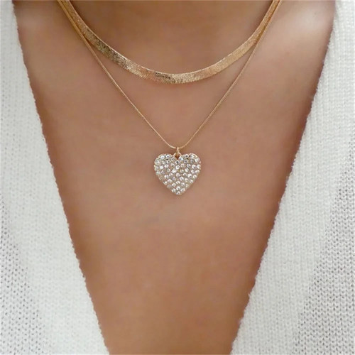 Collana oro ciondolo - , cuore