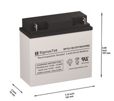 12 Volt 18 Amp 12V-18AH Sealed