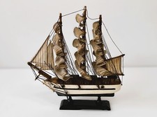 Modello vintage veliero antico in legno modellismo ANNI 60 FATTO A MANO