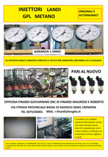 INIETTORI LANDI GPL ORIGINALI LANCIA Y TUTTA LA GAMMA PARI AL NUOVO
