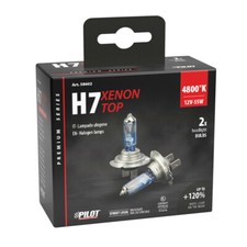 Kit 2 lampadine alogene 12V H7 55W - 4800K Xenon Top +120% luce