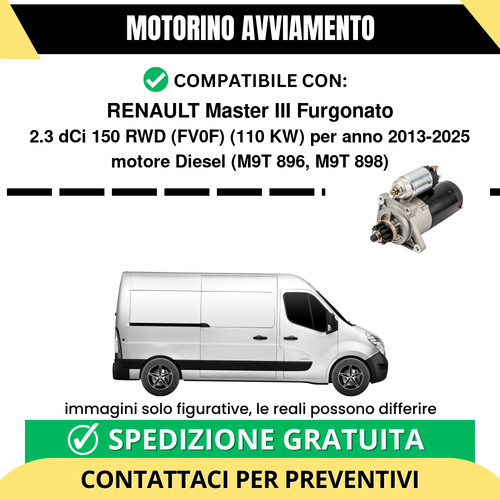 Motorino avviamento renault - avviamento,