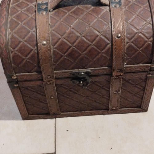 Baule legno metallo - in, legno/metallo
