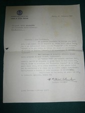 LETTERA DATTILOSCRITTA SOLO  DEL PROF ARTURO COLOMBO