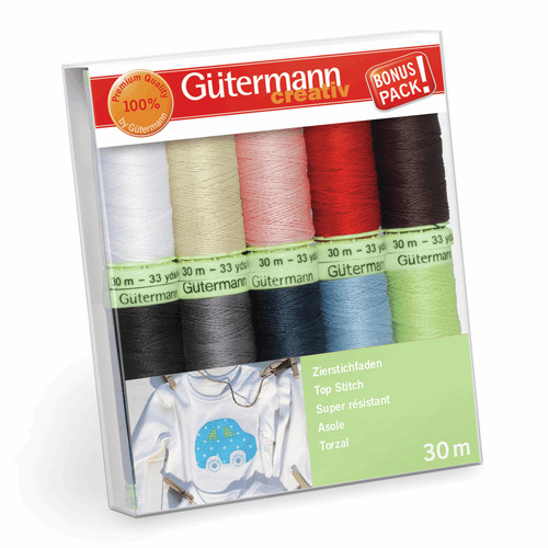 Gutermann top punto filo - top, set