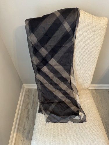 Sciarpa seta garza burberry - garza,