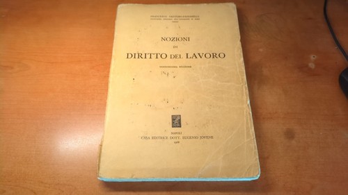 Nozioni diritto del lavoro - nozioni,