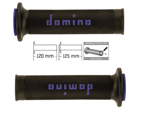 Domino manopole nere blu 120 - domino,