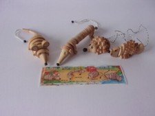 kinder ferrero  ANIMALI IN LEGNO K00  nr. 121-122-123-124