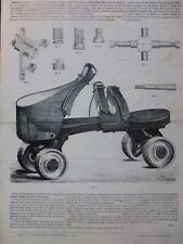 1876 Pattini Rotelle Skating