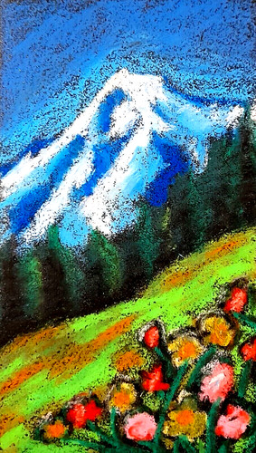 Paesaggio originale disegno - , ad
